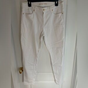 Michael Kors - Izzy Cropped White Denim Size 10